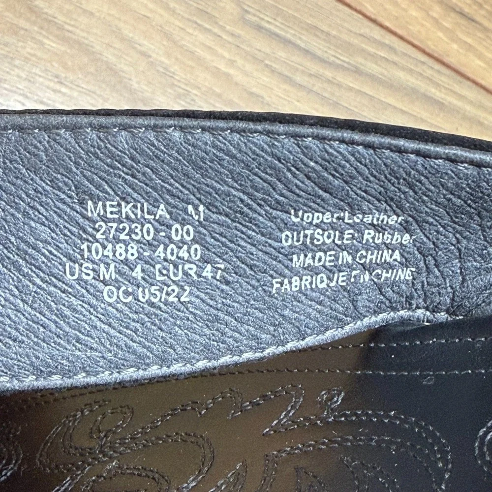 Olukai Mekila Black Leather Flip Flops Mens 14 Travel Everyday Pool Beach Resort